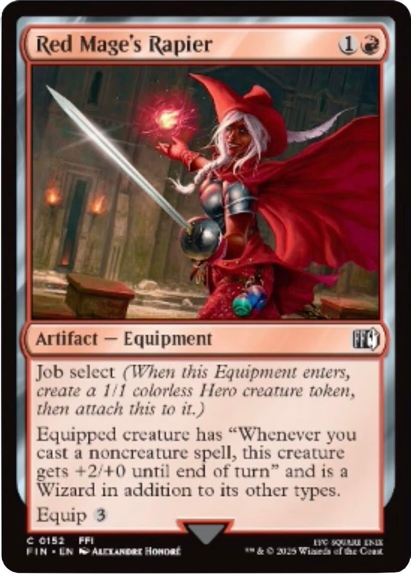 Image for Red Mage's Rapier (FINAL FANTASY) (152) - Magic: The Gathering