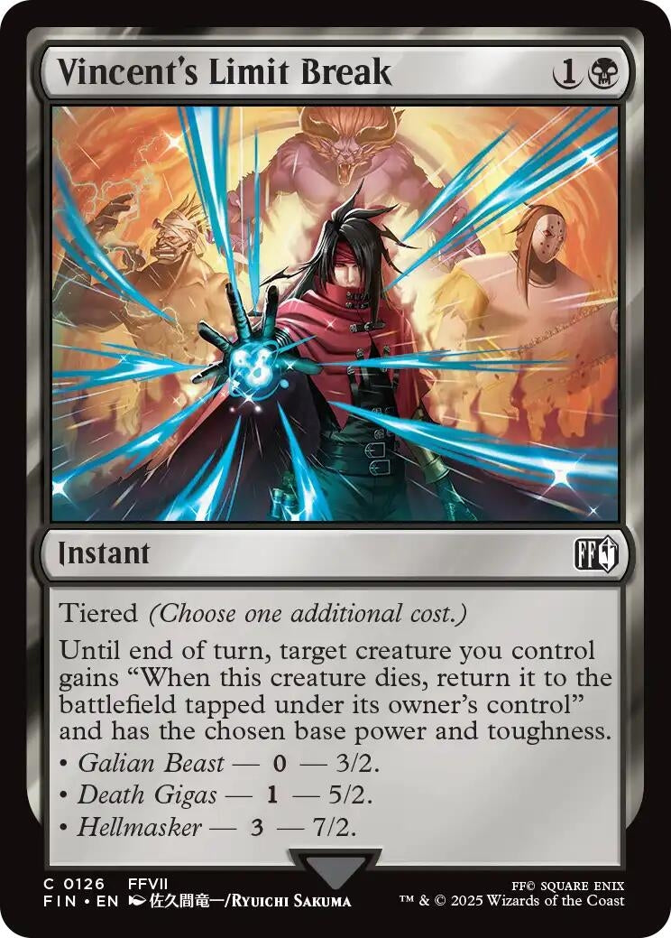 Image for Vincent's Limit Break (FINAL FANTASY) (126) - Magic: The Gathering
