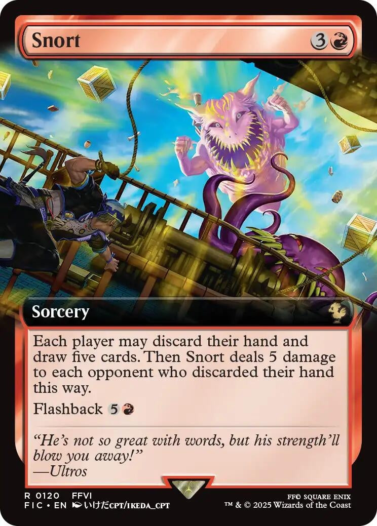 Image for Snort (Extended Art) (Commander: FINAL FANTASY) (120) - Magic: The Gathering
