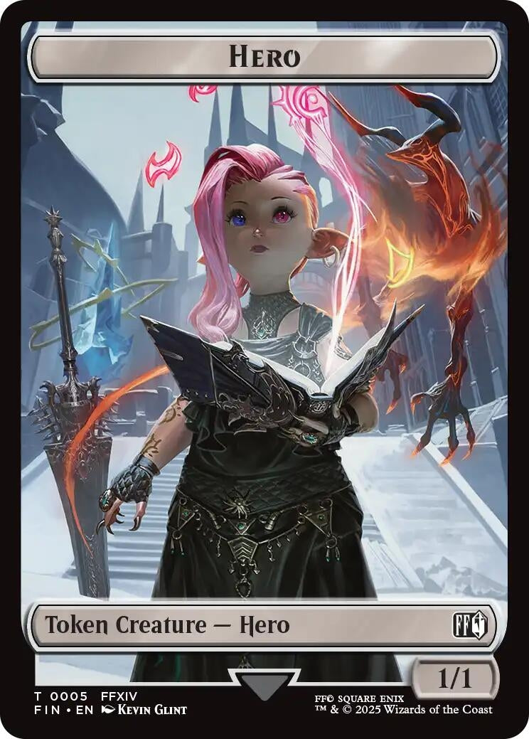 Image for Hero (0005) // Copy (0001) Double-Sided Token (FINAL FANTASY) (5 // 1) - Magic: The Gathering