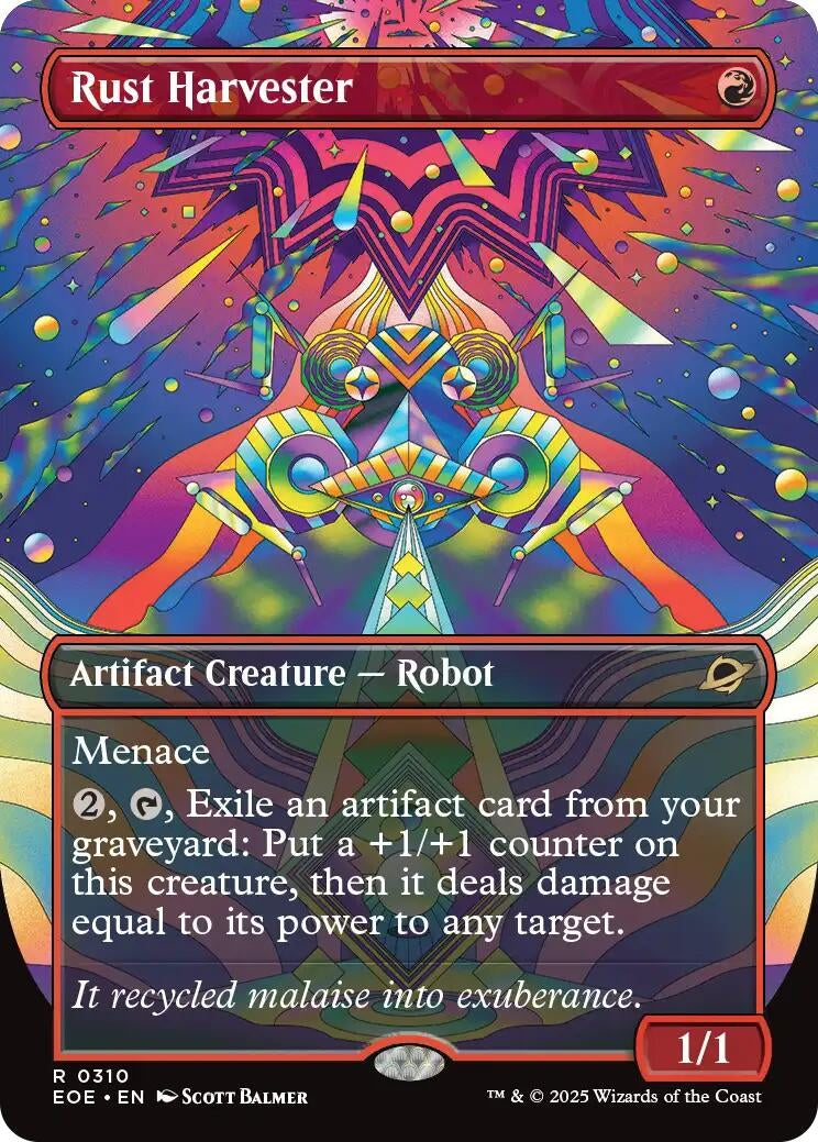 Image for Rust Harvester (Borderless) (Edge of Eternities) (310) - Magic: The Gathering