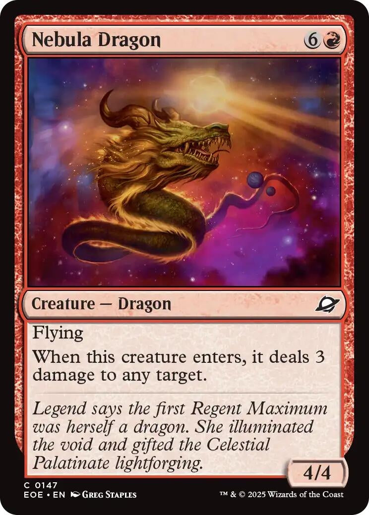 Image for Nebula Dragon (Edge of Eternities) (147) - Magic: The Gathering