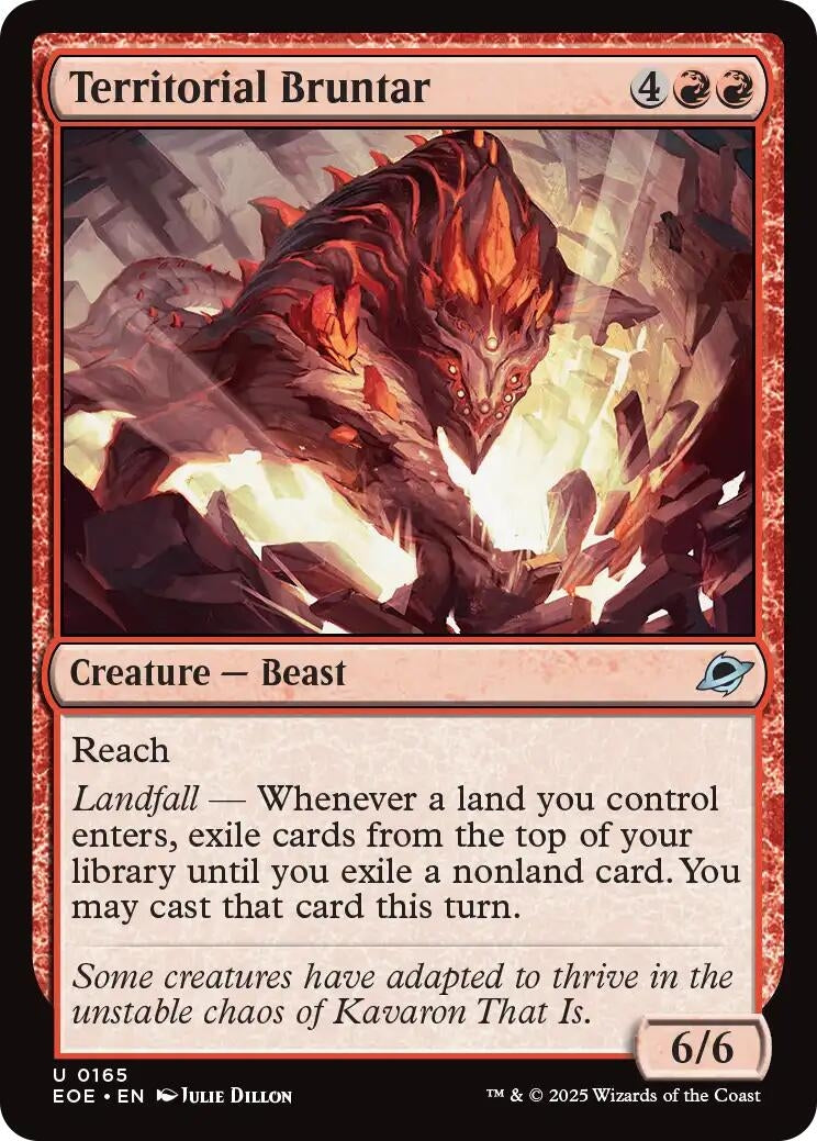 Image for Territorial Bruntar (Edge of Eternities) (165) - Magic: The Gathering