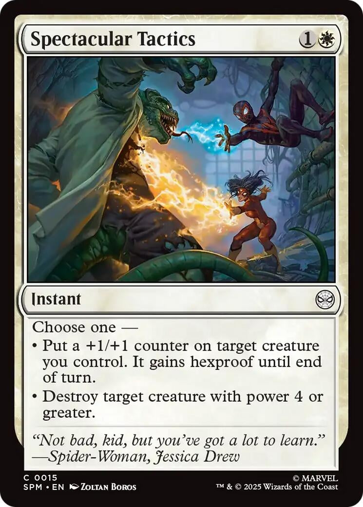 Image for Spectacular Tactics (Marvel's Spider-Man) (15) - Magic: The Gathering