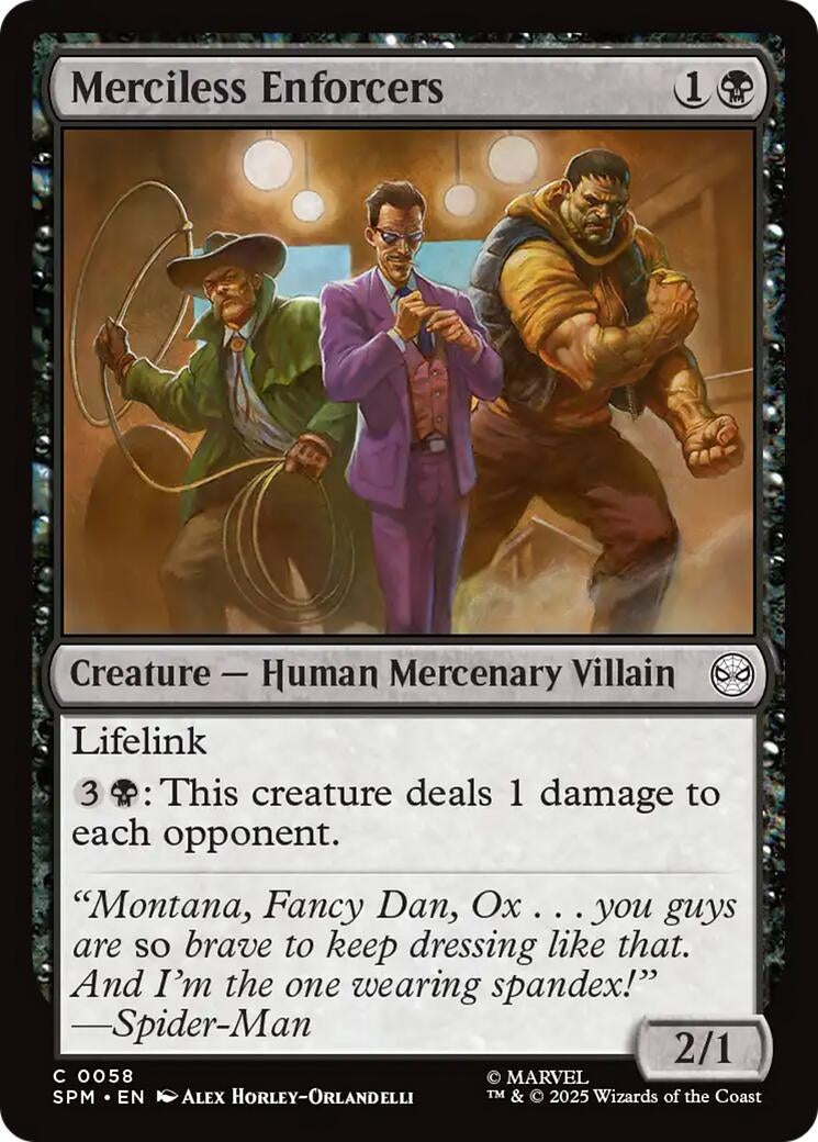 Image for Merciless Enforcers (Marvel's Spider-Man) (58) - Magic: The Gathering