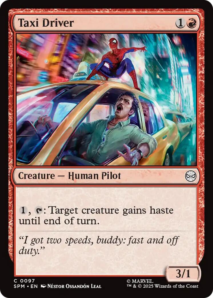 Image for Taxi Driver (Marvel's Spider-Man) (97) - Magic: The Gathering