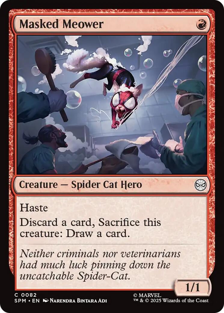 Image for Masked Meower (Marvel's Spider-Man) (82) - Magic: The Gathering