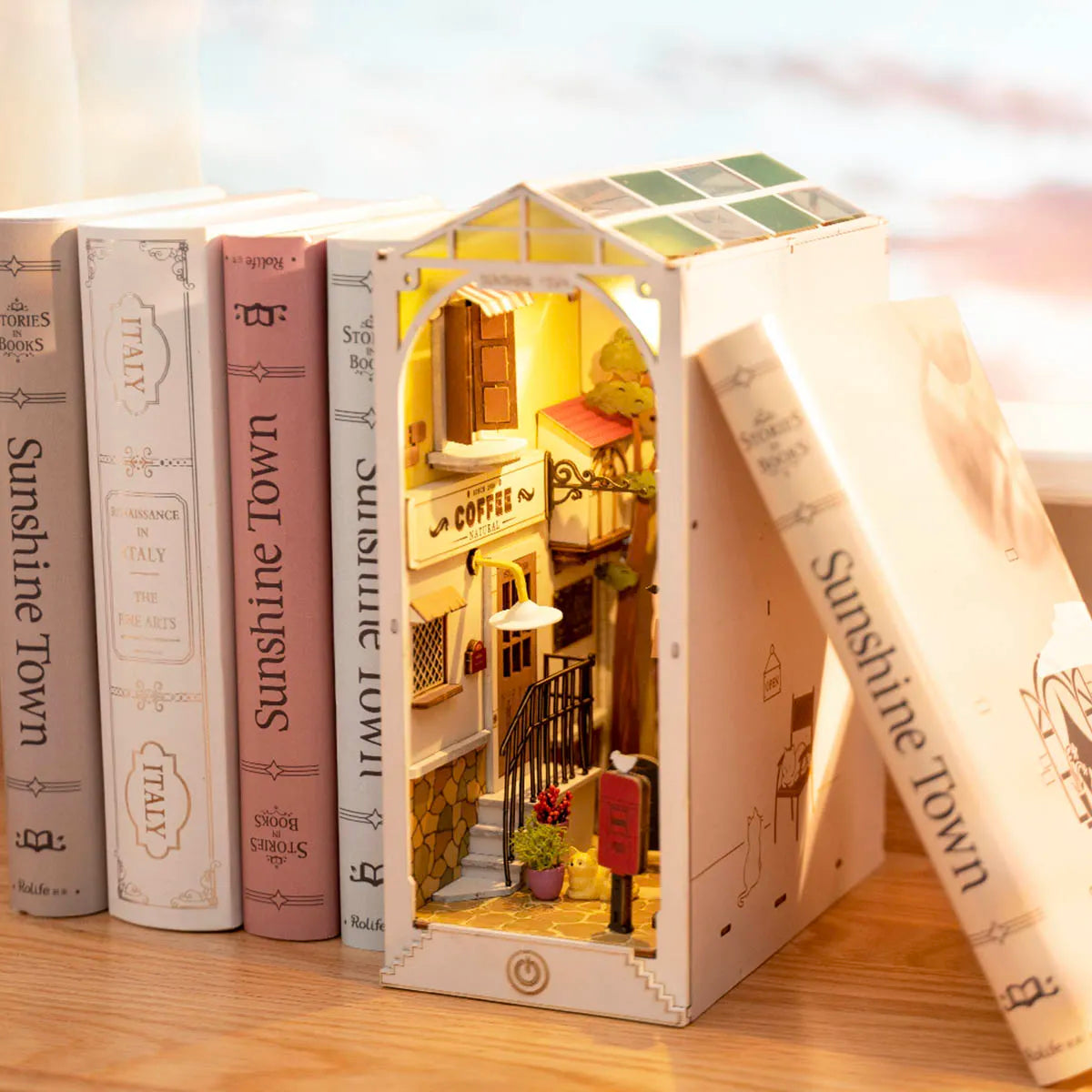 Rolife - Book Nook Shelf Insert - Sunshine Town