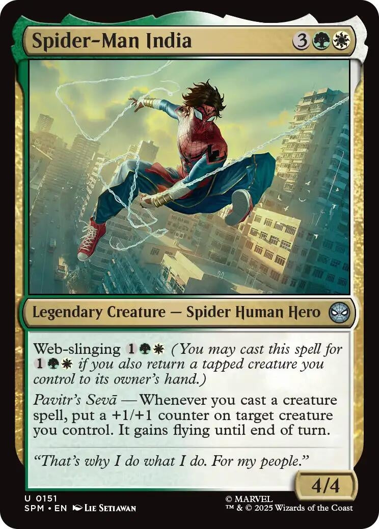Image for Spider-Man India (Marvel's Spider-Man) (151) - Magic: The Gathering