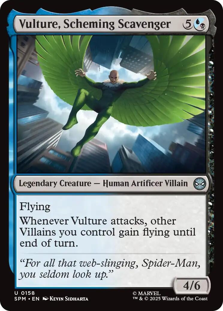 Image for Vulture, Scheming Scavenger (Marvel's Spider-Man) (158) - Magic: The Gathering