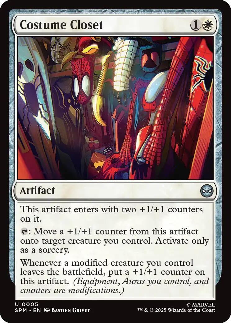 Image for Costume Closet (Marvel's Spider-Man) (5) - Magic: The Gathering