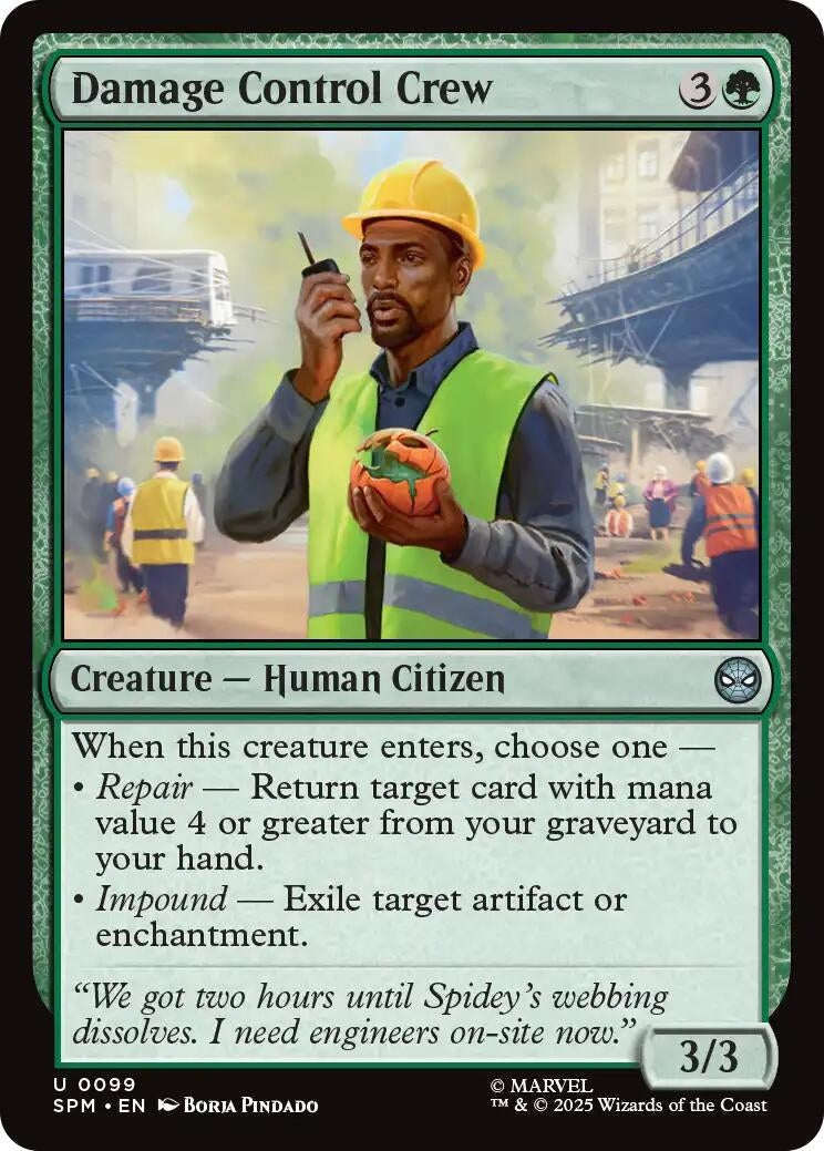 Image for Damage Control Crew (Marvel's Spider-Man) (99) - Magic: The Gathering