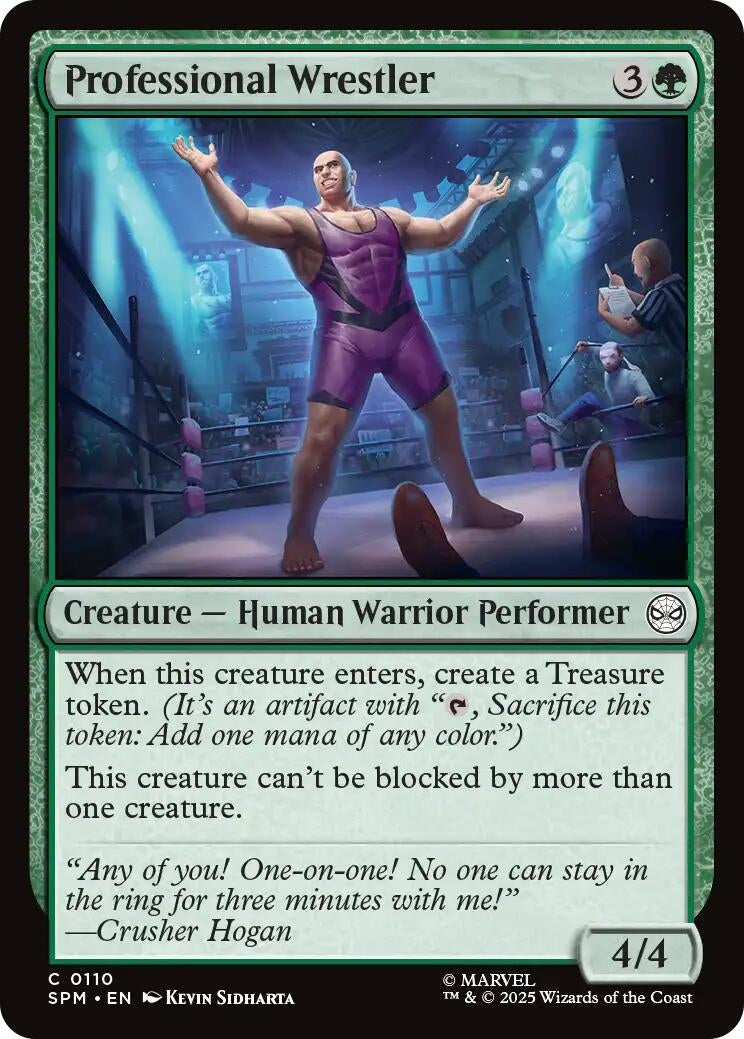 Image for Professional Wrestler (Marvel's Spider-Man) (110) - Magic: The Gathering