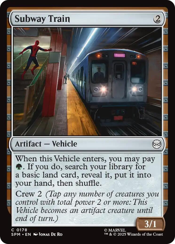 Image for Subway Train (Marvel's Spider-Man) (178) - Magic: The Gathering