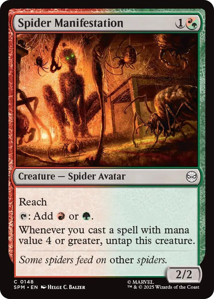 Image for Spider Manifestation (Marvel's Spider-Man) (148) - Magic: The Gathering