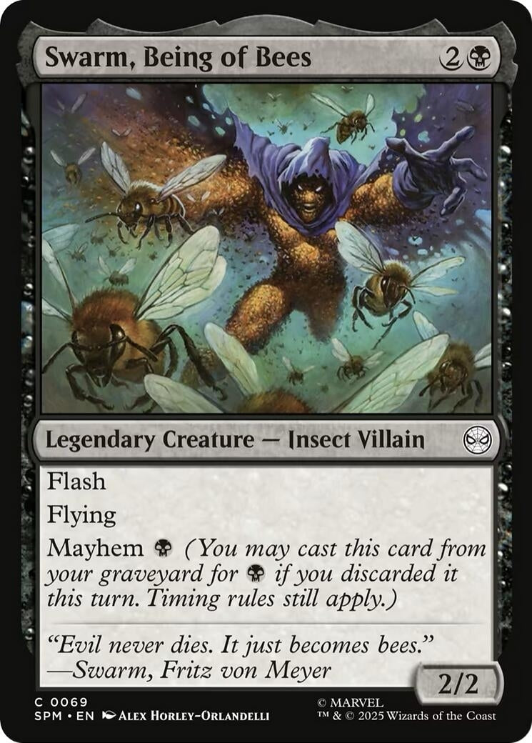 Image for Swarm, Being of Bees (Marvel's Spider-Man) (69) - Magic: The Gathering