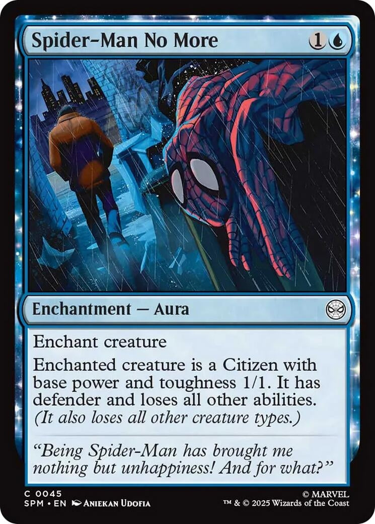 Image for Spider-Man No More (Marvel's Spider-Man) (45) - Magic: The Gathering