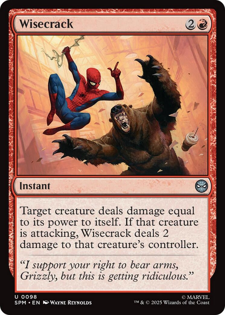 Image for Wisecrack (Marvel's Spider-Man) (98) - Magic: The Gathering