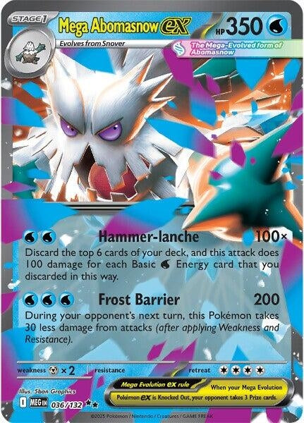 Mega Abomasnow ex (036/132) (ME01: Mega Evolution) (MEG)