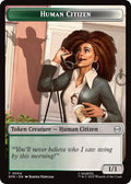 Image for Human Citizen // Treasure Double-Sided Token (Marvel's Spider-Man) (4 // 7) - Magic: The Gathering