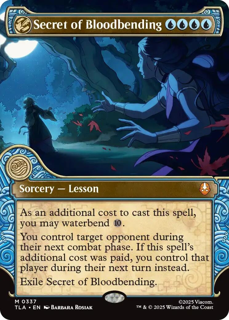 Image for Secret of Bloodbending (Showcase) [Avatar: The Last Airbender] (337) - Magic: The Gathering