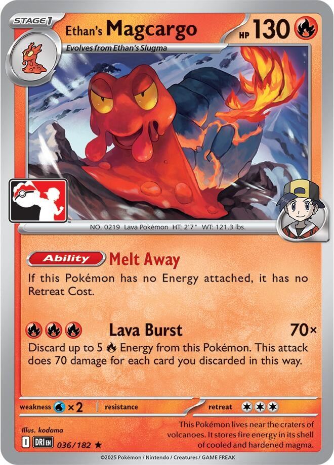 Ethan's Magcargo [Prize Pack Series Cards] (036/182)