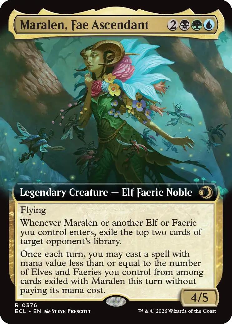 Maralen, Fae Ascendant (Extended Art) [Lorwyn Eclipsed] (376)