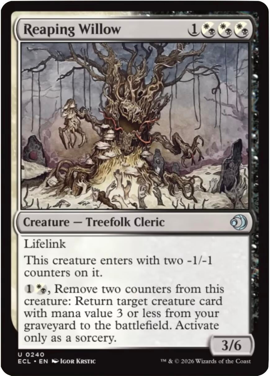 Reaping Willow [Lorwyn Eclipsed] (240)