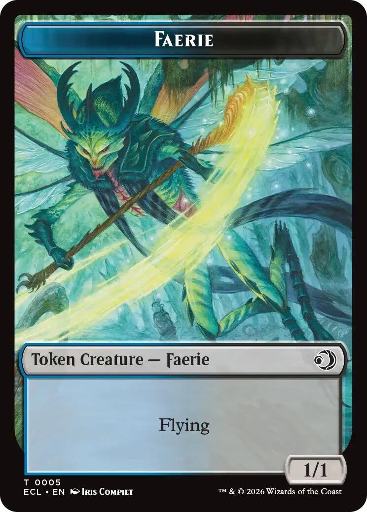 Faerie // Goblin Double-Sided Token [Lorwyn Eclipsed] (5 // 6)