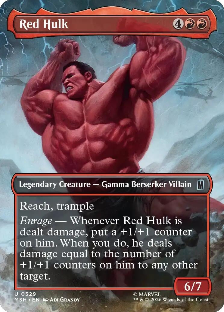 Red Hulk (Borderless) [Marvel Super Heroes] (329)