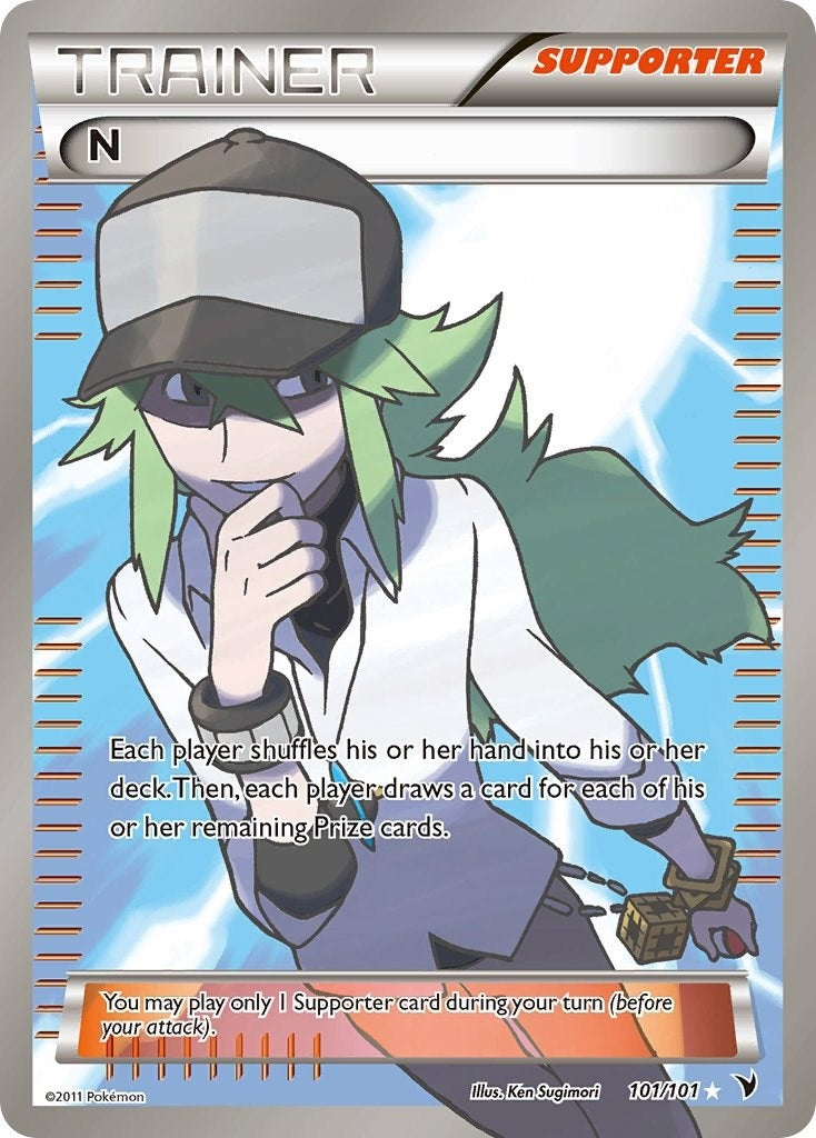 N (Supporter) (Full Art) [Noble Victories] (101/101)