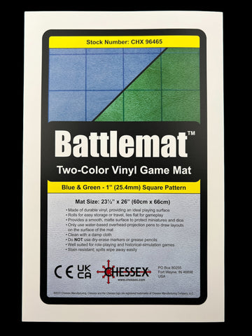 Chessex: Reversible Blue-Green Squares Battle Mat