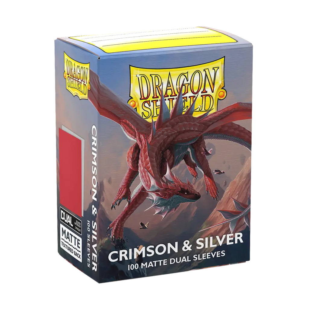 DragonShield: Deck Protectors: Dual Matte: Crimson & Silver