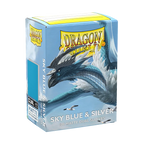 DragonShield: Deck Protectors: Dual Matte: Sky Blue & Silver