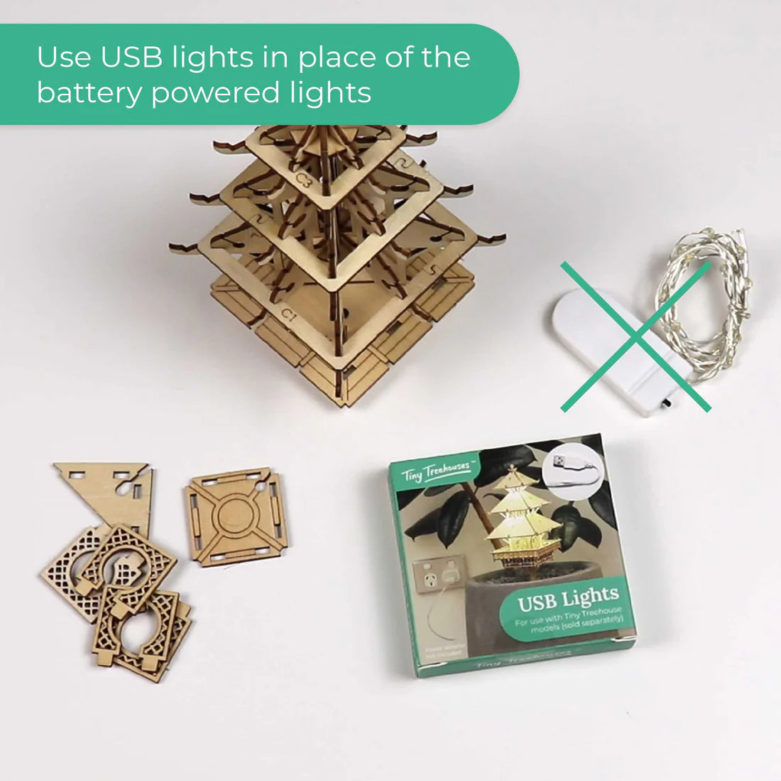 Tiny Treehouses: USB Lights