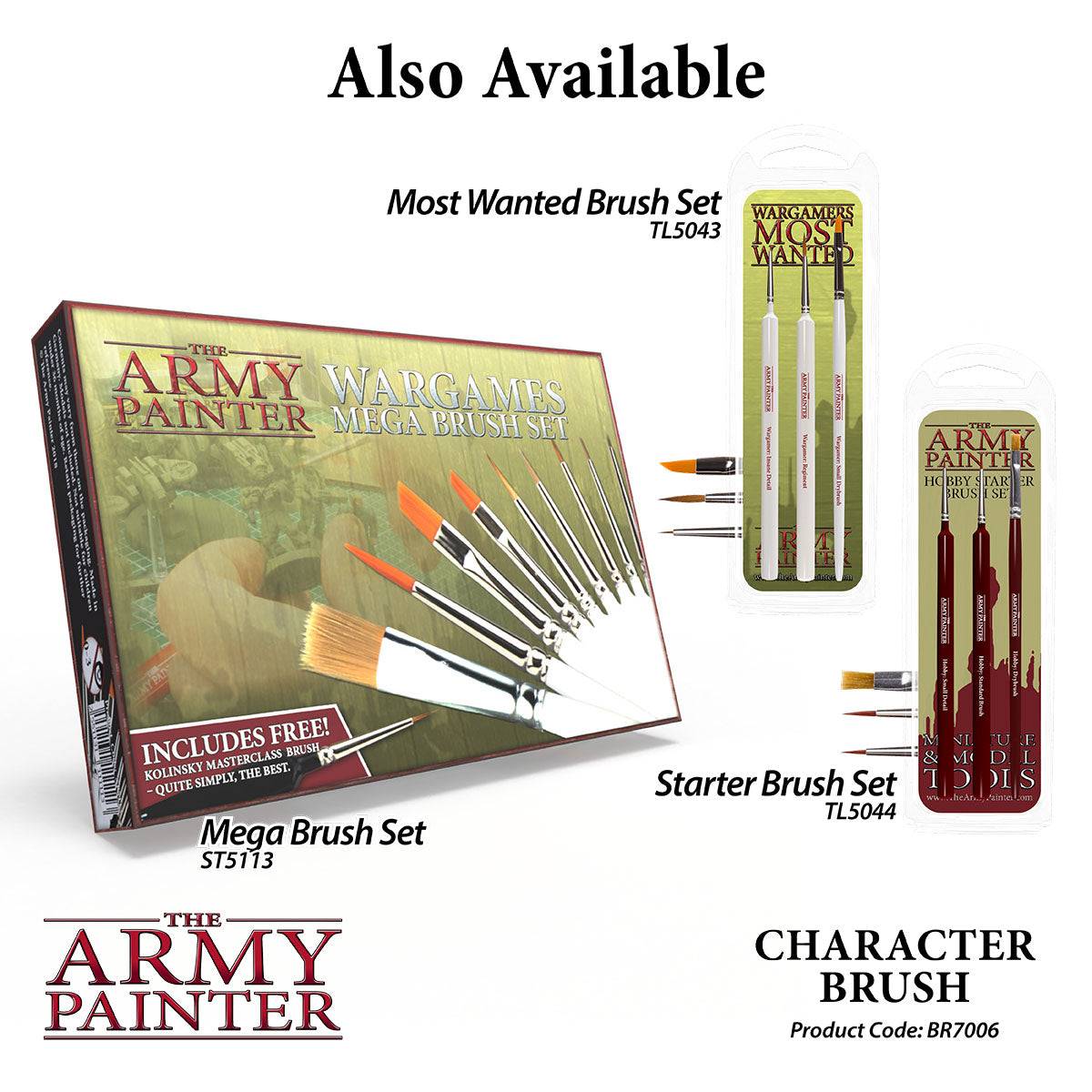 Army Painter: Brush: Wargamer: Character