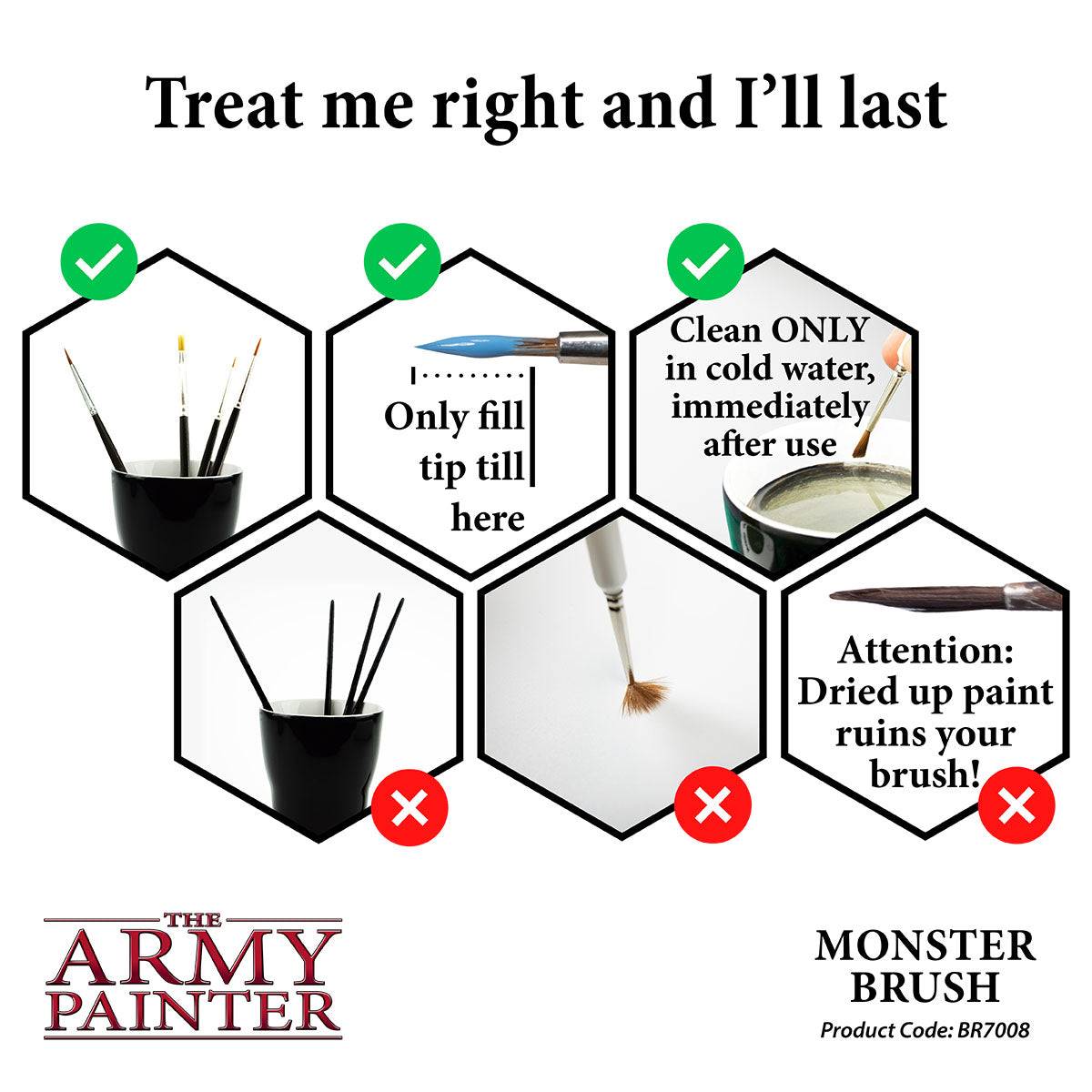 Army Painter: Brush: Wargamer: Monster