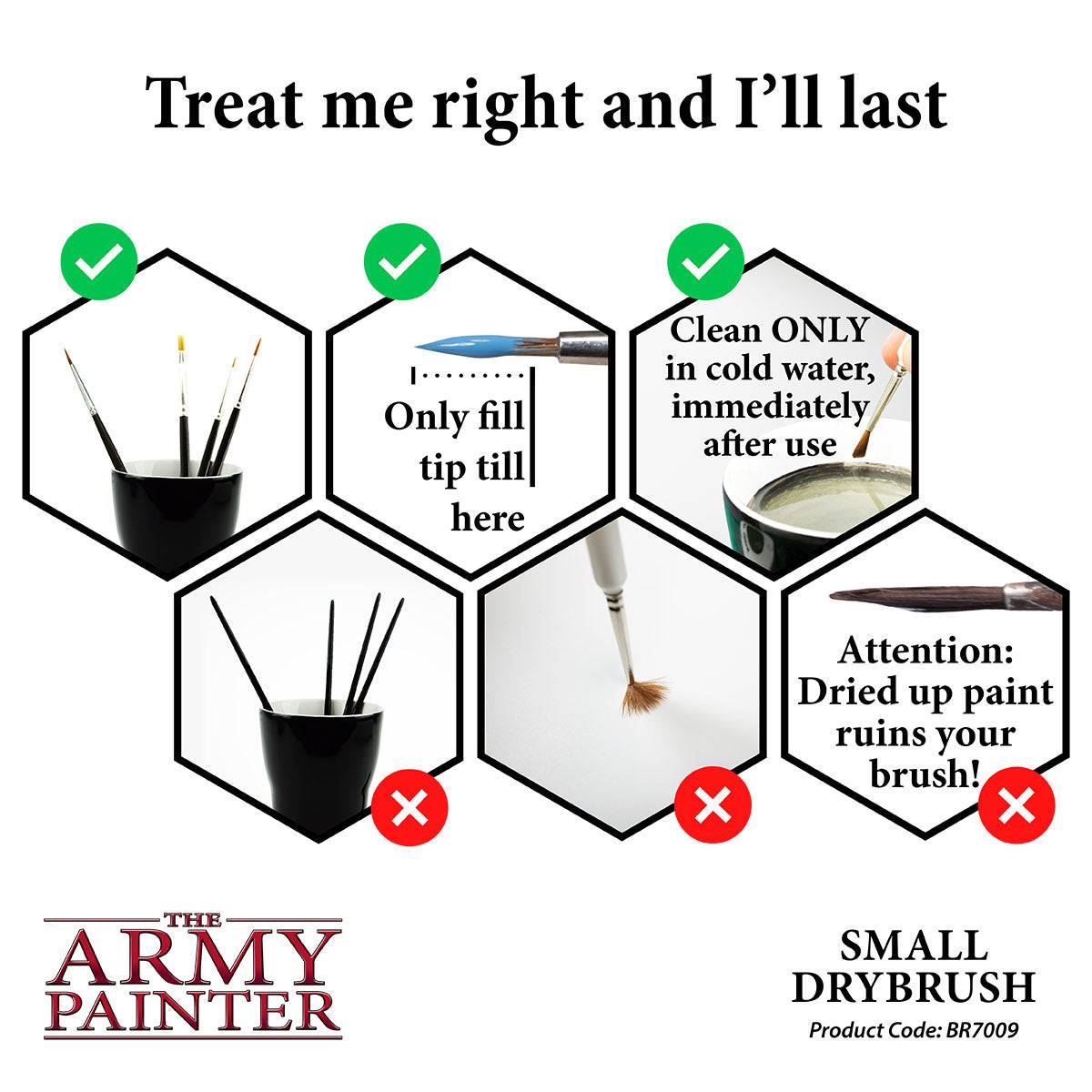 Army Painter: Brush: Wargamer: Small Drybrush