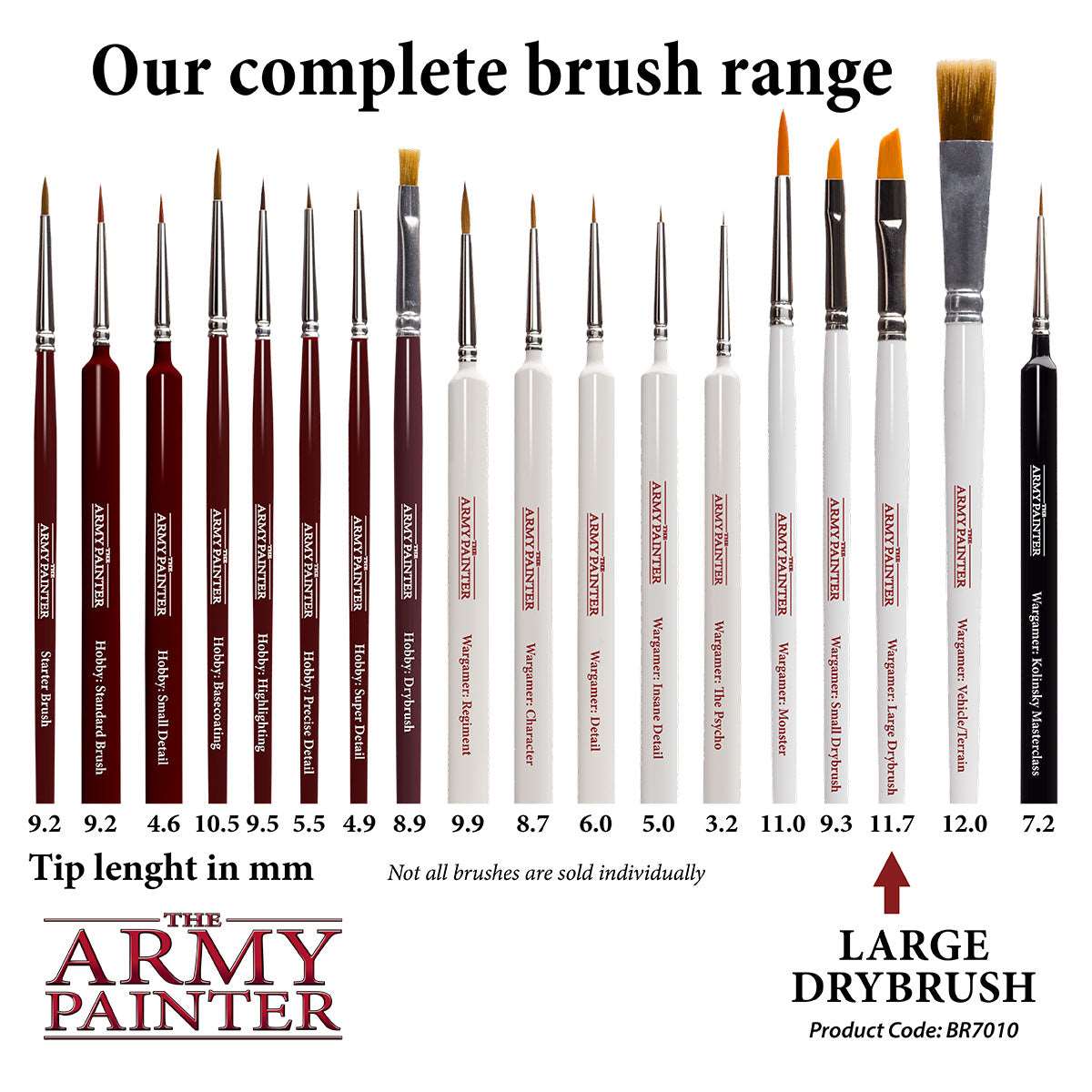Army Painter: Brush: Wargamer: Large Drybrush
