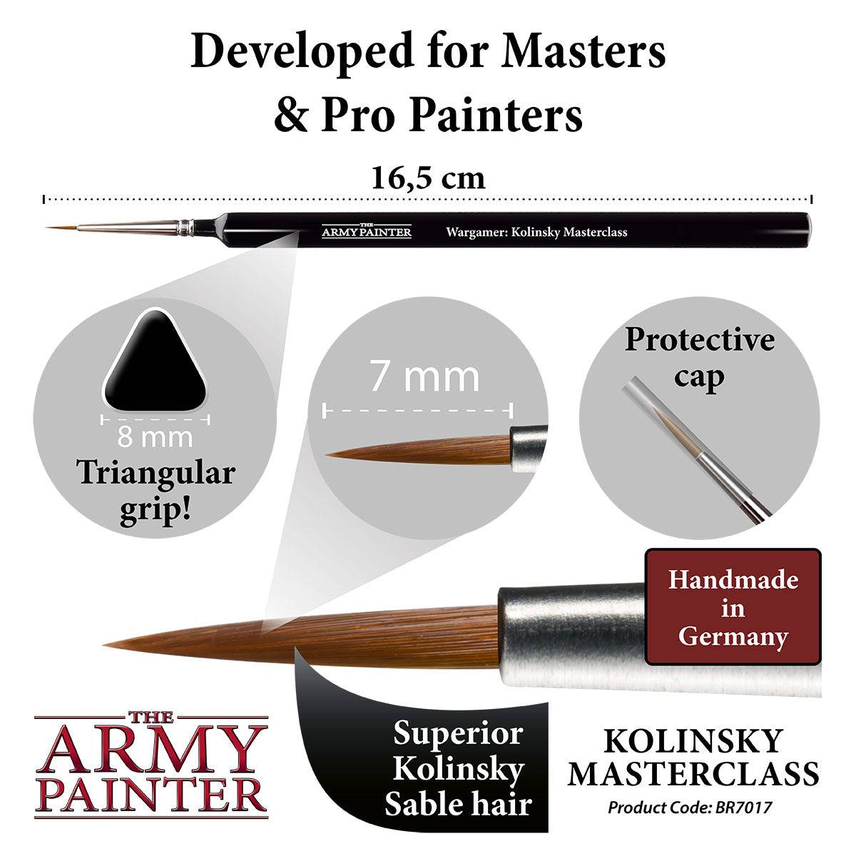 Army Painter: Brush: Wargamer: Kolinsky Masterclass