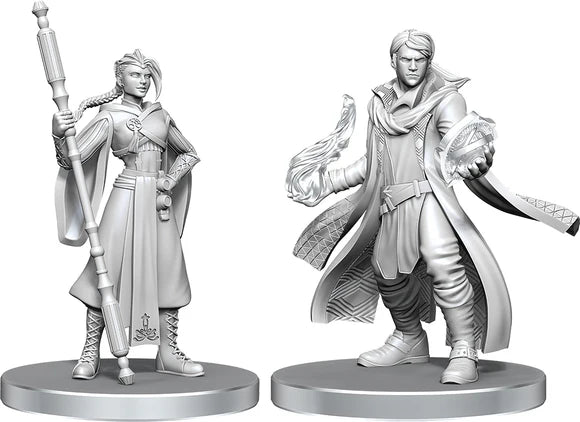 Wizkids: Critical Role: Unpainted Minis: Beauregard Lionett & Caleb Widogast