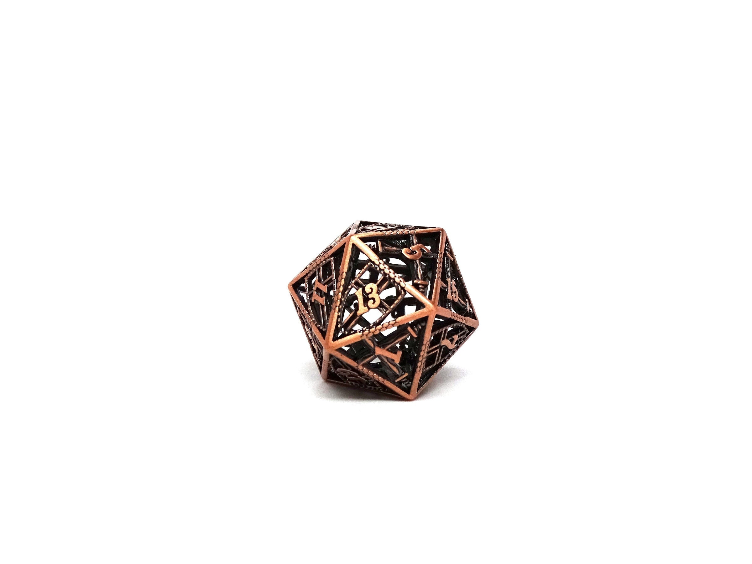 EasyRoller Dice: Hollow Dice of Divine Retribution D20: Legendary Copper