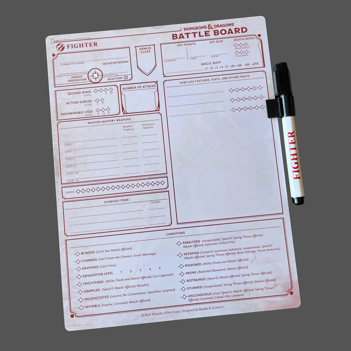 Beadle & Grimm's: D&D: Battle Board: Fighter