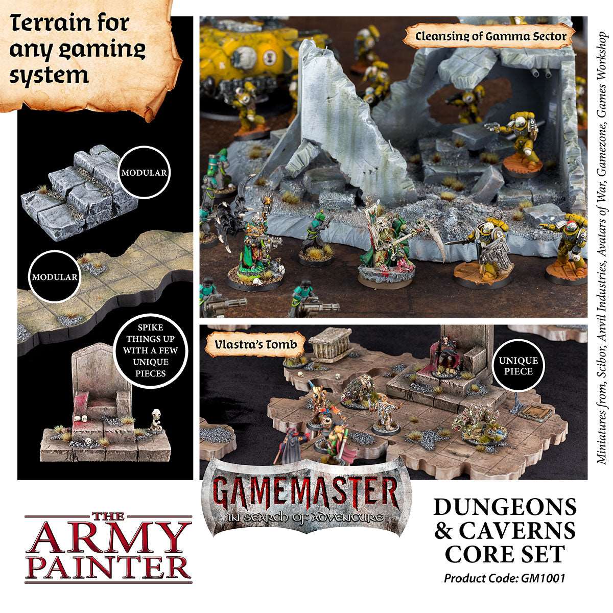 Army Painter: Gamemaster: Dungeon/Cavern Core Set