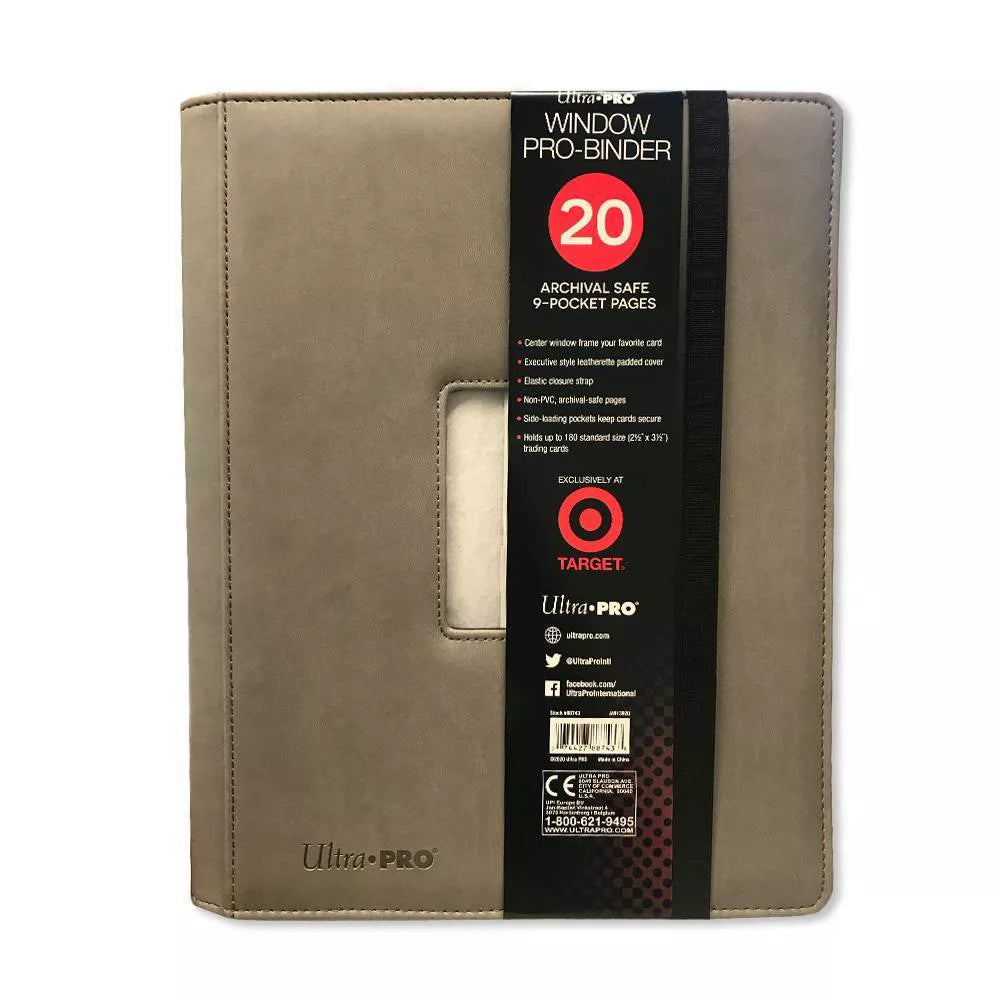 UltraPro: 9-Pocket Window PRO-Binder: Grey