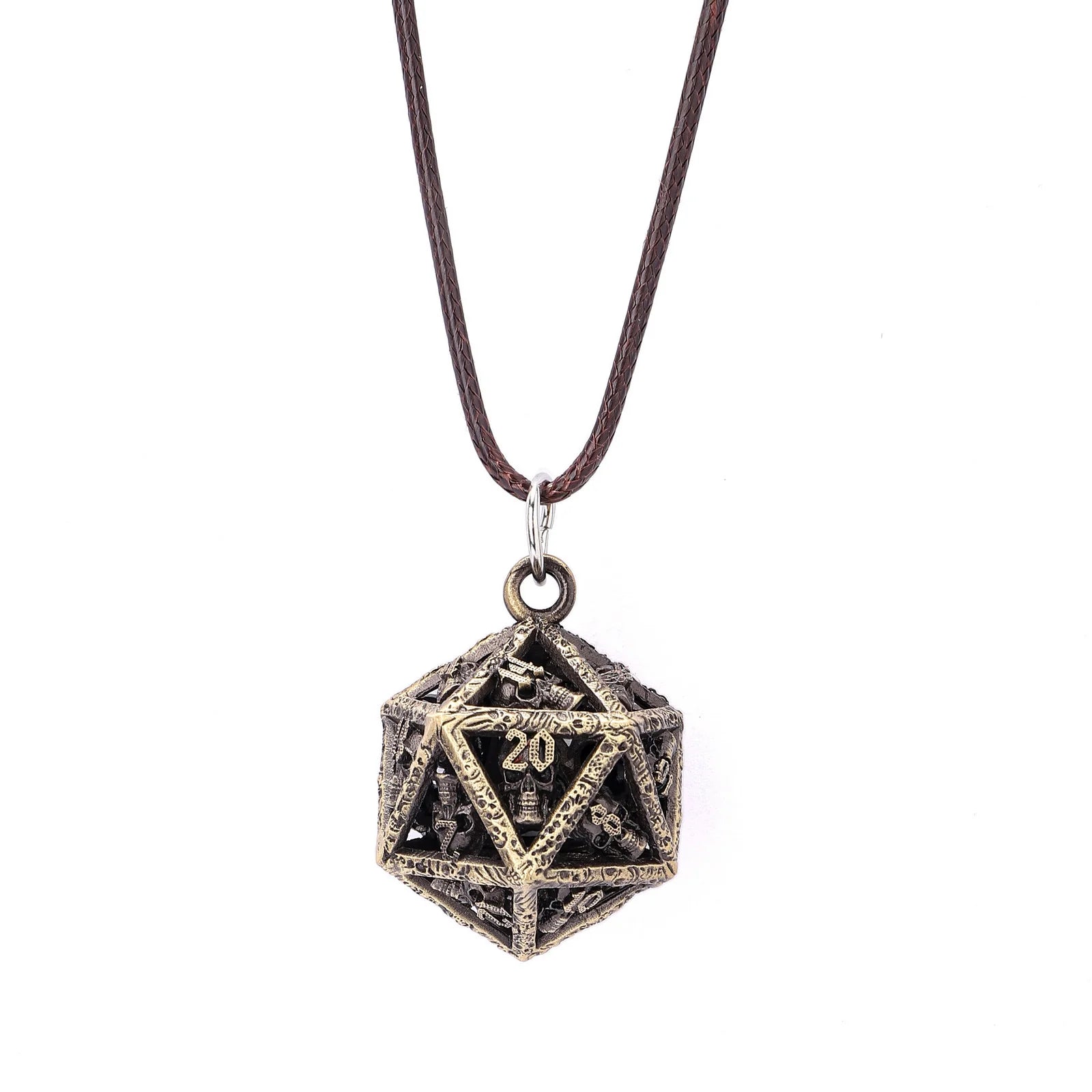 HymGho Dice: Grimskull's D20 Locket Gift Set: Ancient Gold