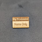 T&T: Handmade Wood Pronoun Pins