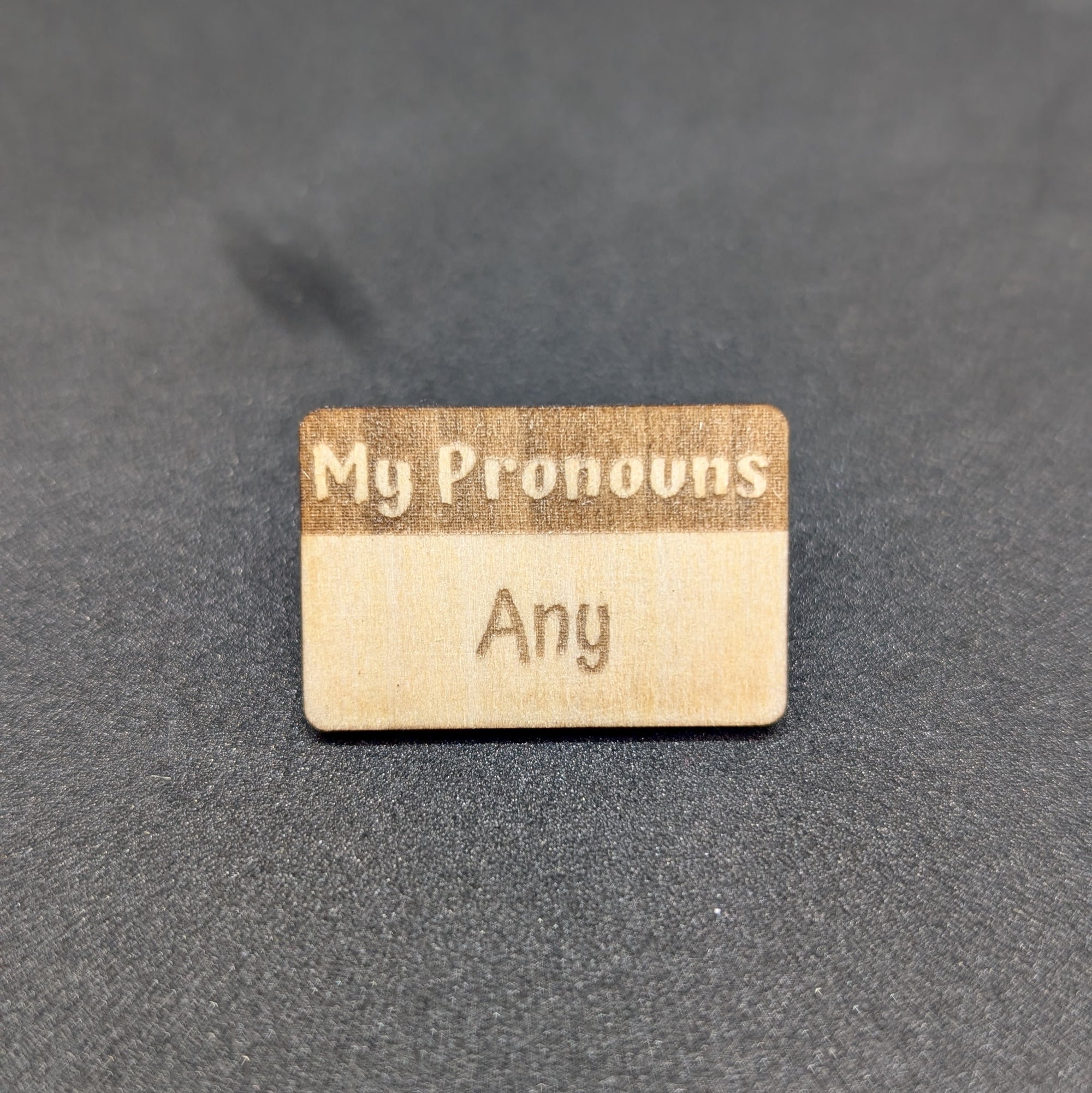 T&T: Handmade Wood Pronoun Pins