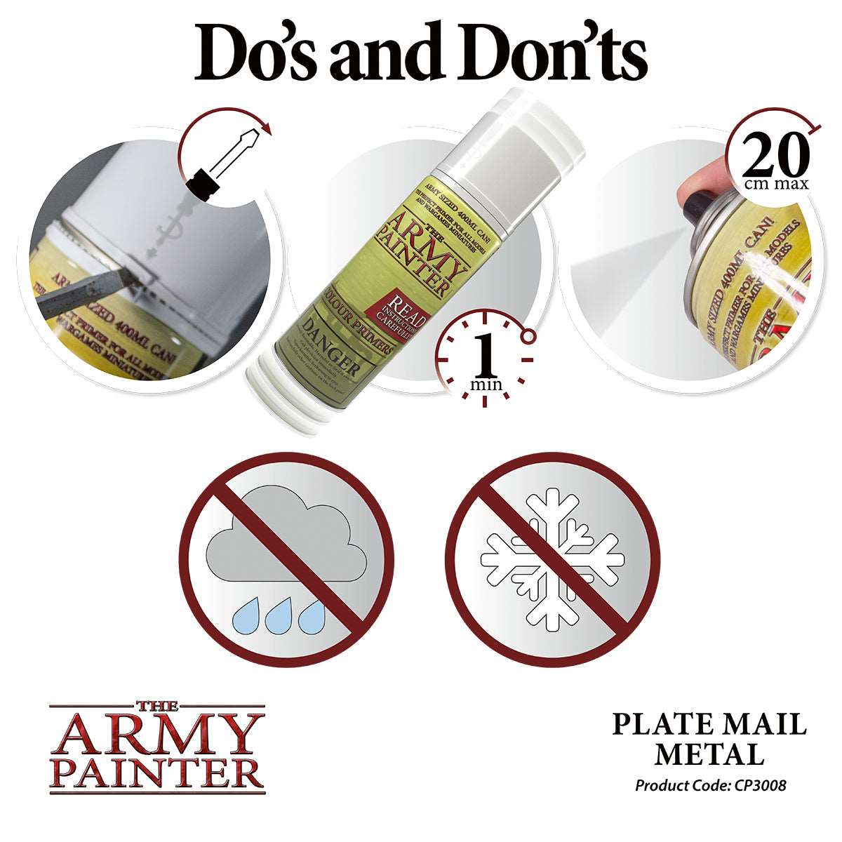Army Painter: Spray: Plate Mail Metal