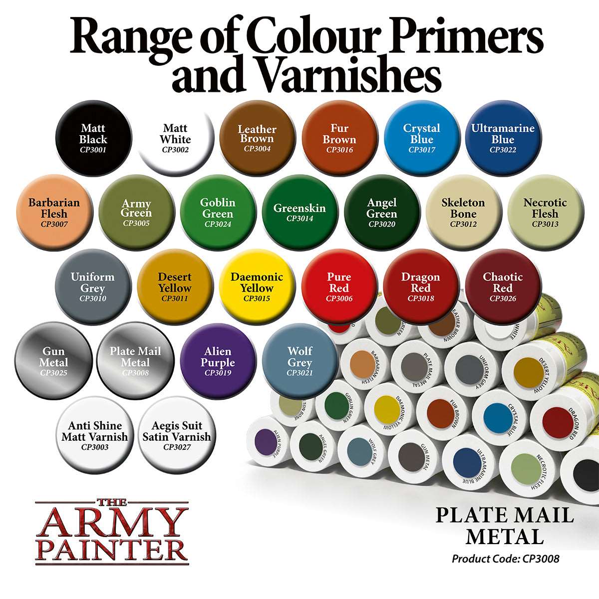Army Painter: Spray: Plate Mail Metal
